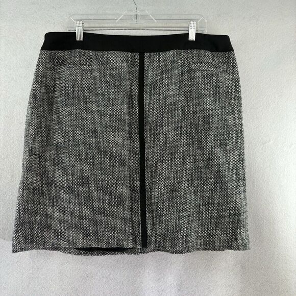 NEW Talbots‎ Women's Size 18WP Black Tweed Lined Cotton Pencil Mini Skirt - Picture 1 of 7